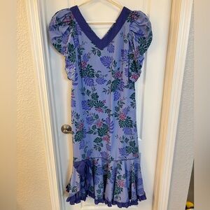 Women’s Hilo Hattie Purple Floral Size 14 Hawaiian 🌺 Dress